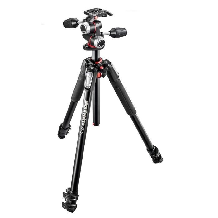 Manfrotto MK055XPRO3-3W Kit Trépied en alu 3 Sections + Rotule 3D MHXPRO-3W