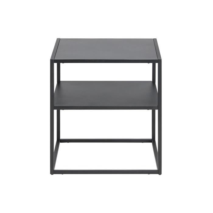 Miliboo - Table d'appoint en métal noir KALY