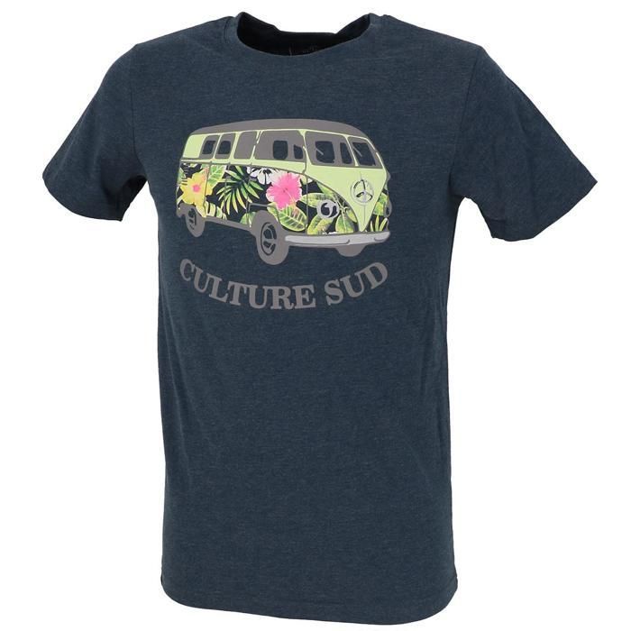 Tee shirt manches courtes Hercule vans tee marine chine - Culture sud