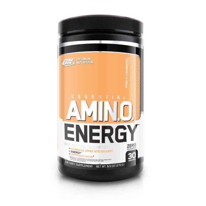 OPTIMUM NUTRITION Pot Amino Energy Pêche / Cranberry - 270 gr