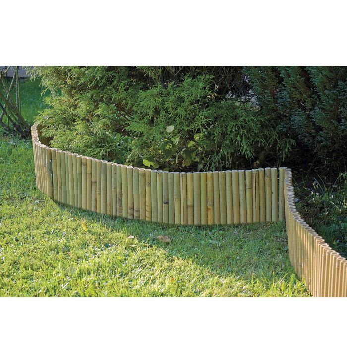 bordure bambou rouleaux