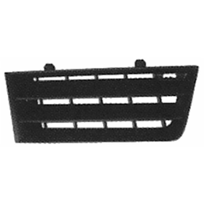 Grille de calandre supérieure droite RENAULT MEGANE II phase 1, 2002-2005, noire, Neuve.