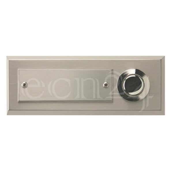 Bouton de sonnette avec plaque de nom à graver