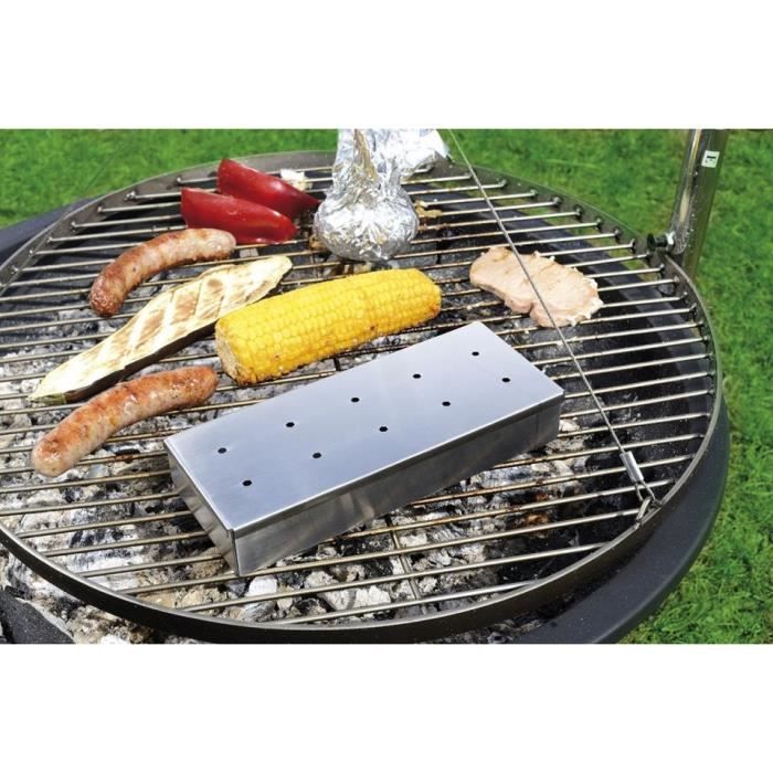 Boîte fumoir pour barbecue à gaz ou à charbon