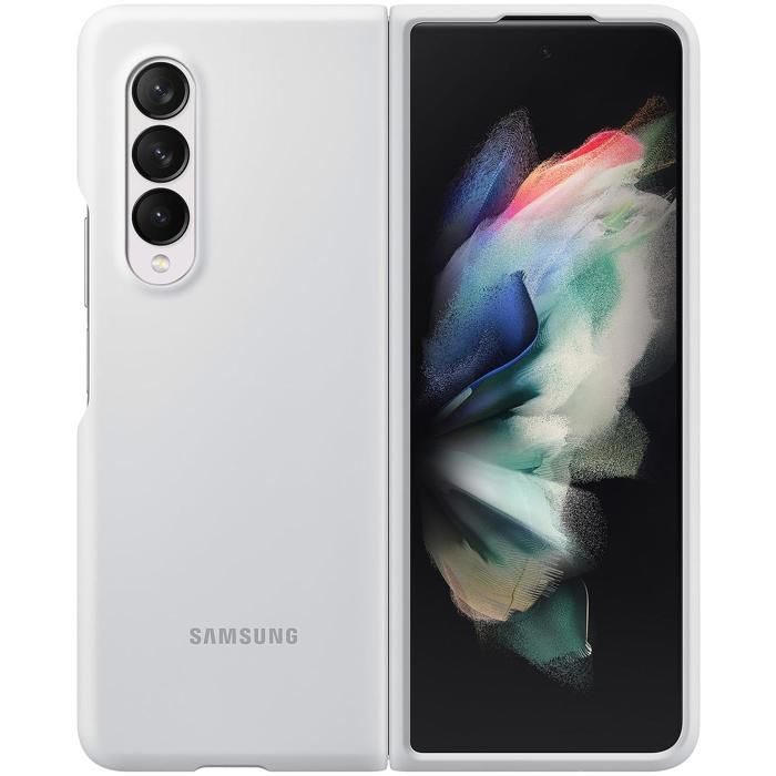 SAMSUNG Z Fold3 - Coque silicone - Blanc