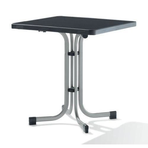 SIEGER Table de Pliante Boulevard Graphite 70 x 70 x 72 cm - 231/A