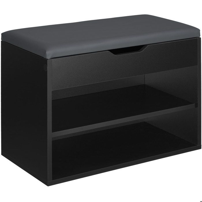 Banc à chaussures Jasmina - noir