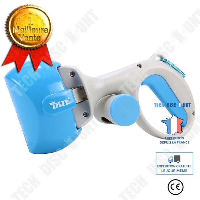 TD® Pelle à ramasse crotte Distributeur sac poubelle animaux de compagnie chien caca plastique déjection excrément portable écologiq