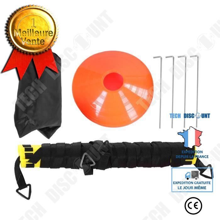 TD® Kit d'aide à l'entraînement de football - Échelle de Rythme Entrainement Football 6m