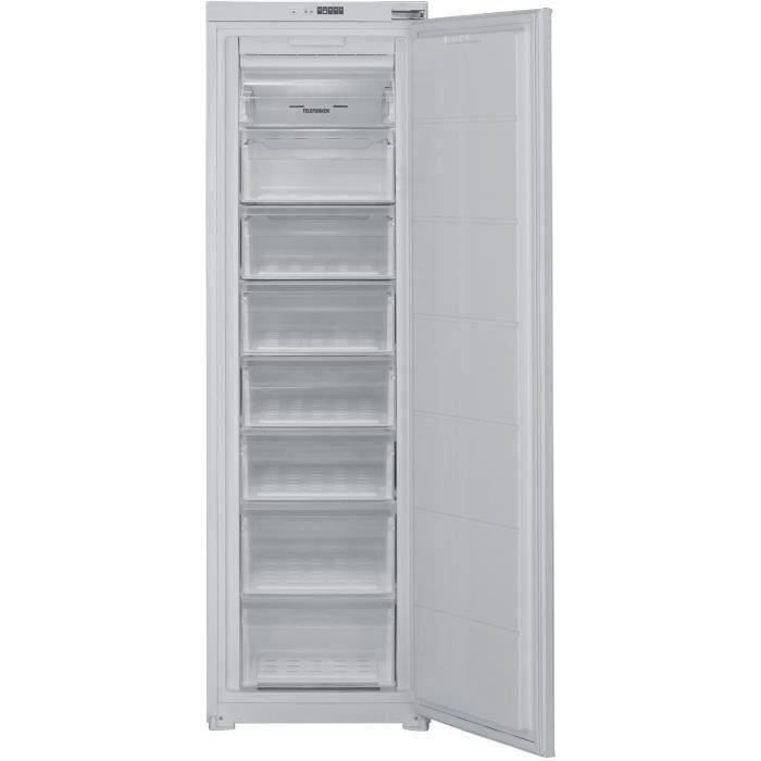 TELEFUNKEN ITC197F - Congélateur armoire - Encastrable - 197L - No Frost - L 54 x H 87.5 cm - Fixation Glissières