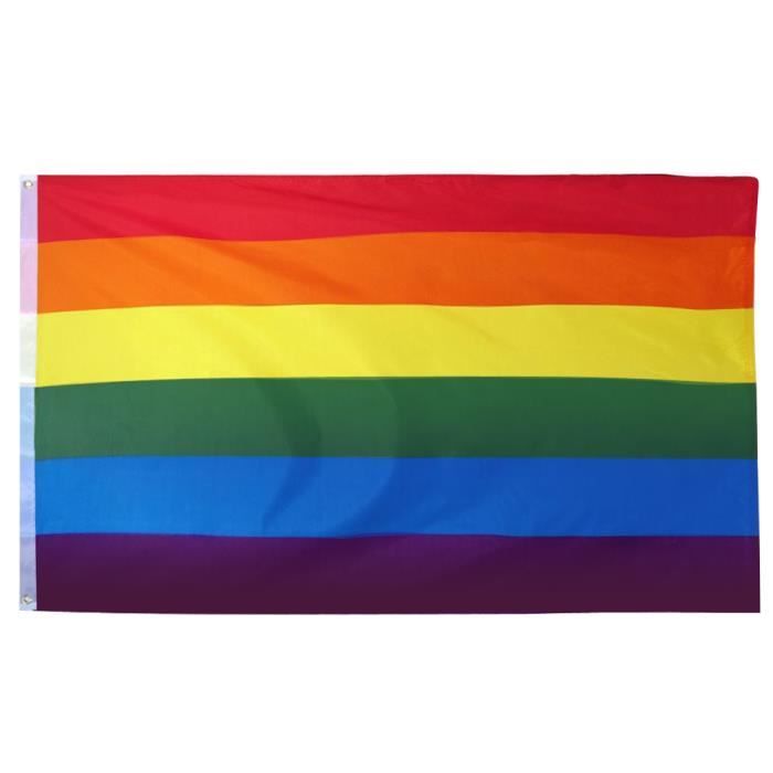 Trixes Intérieur ou extérieur LGBT Rainbow Flag Gay Pride Festival Diversity Celebration 1,5 x 0,9 m