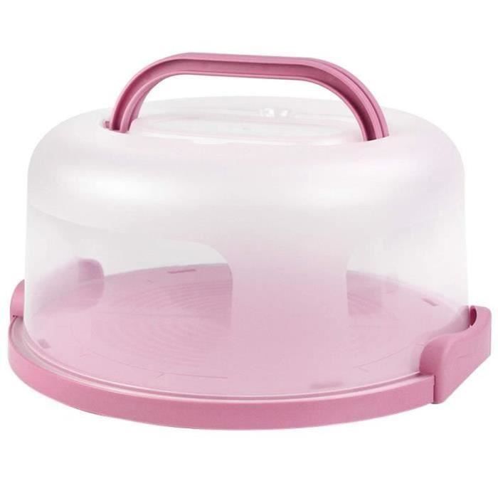 SP32715-Boîte à gâteau Boîte ronde pour pâtisserie Plateau de service Plateau de rangement Support en plastique PP avec 10 pouces