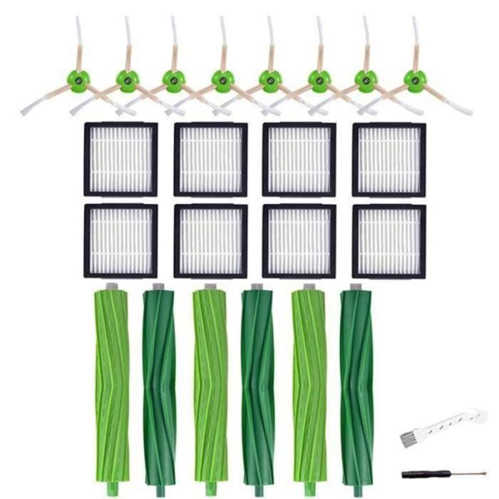 Kit Pièces Rechange Pour Roomba 205 - Brosses, Filtres HEPA, Chiffons De Nettoyage (Option B)