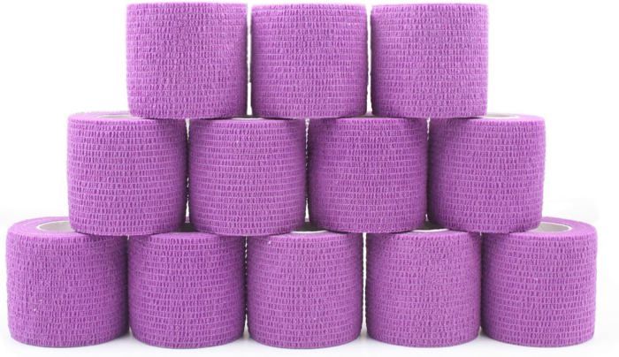 Bandage Cohésif Auto-adhésif élastique – Non Tissé, Respire – Pour Sport, Animaux, Blessures – 5 Cm X 4,5 M – Couleurs Disponibles