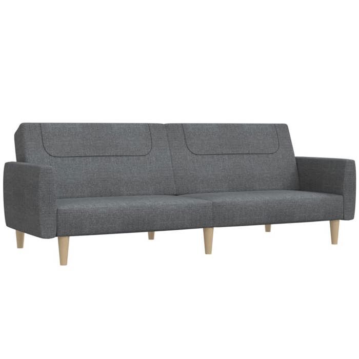 BEAU Canapé-lit à 2 places gris clair tissu SS0000255973
