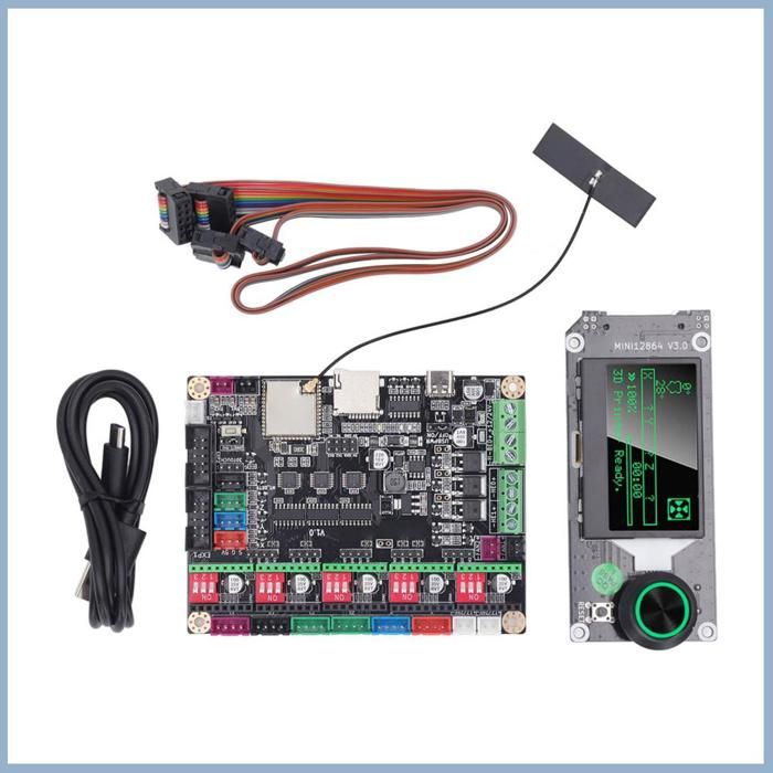 Carte Mère MKS Gen L V2.1 Pour Imprimante 3D - Compatible TMC2209/TMC2208/TFT35 - Remplacement Rampes 1.4