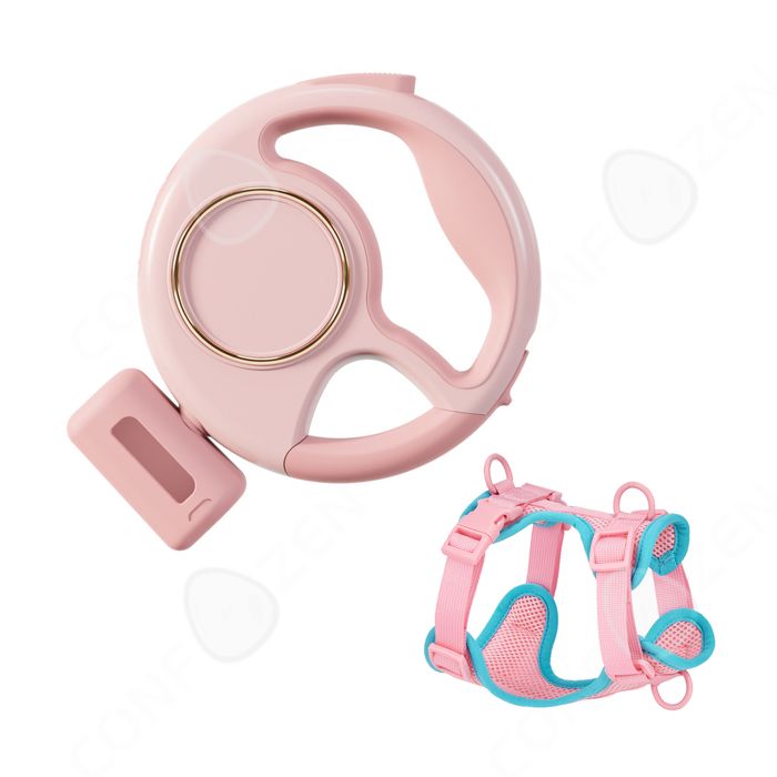 Meilleurs prix pour C Laisse chien 3m avec lumière rechargeable et porte-sac à déchets pratique laisse petit chien pour chiot avec sangle de poitrine