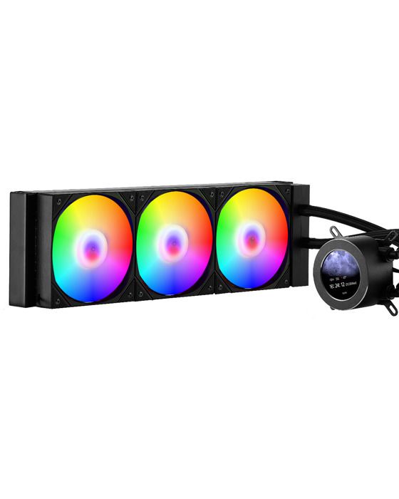 Watercooling-VEVOR-Ventilateur Refroidissement PC-avec 3 Ventilateurs Pompe PWN 120 mm Écran LCD 21-Lumière ARGB