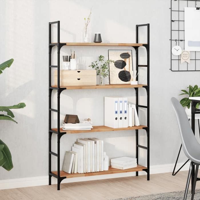 HSF®Meuble Étagère flottante 80x20x2 cm acacia massif finition à lhuile - Étagère flottante/Étagère de présentation Pour salon
