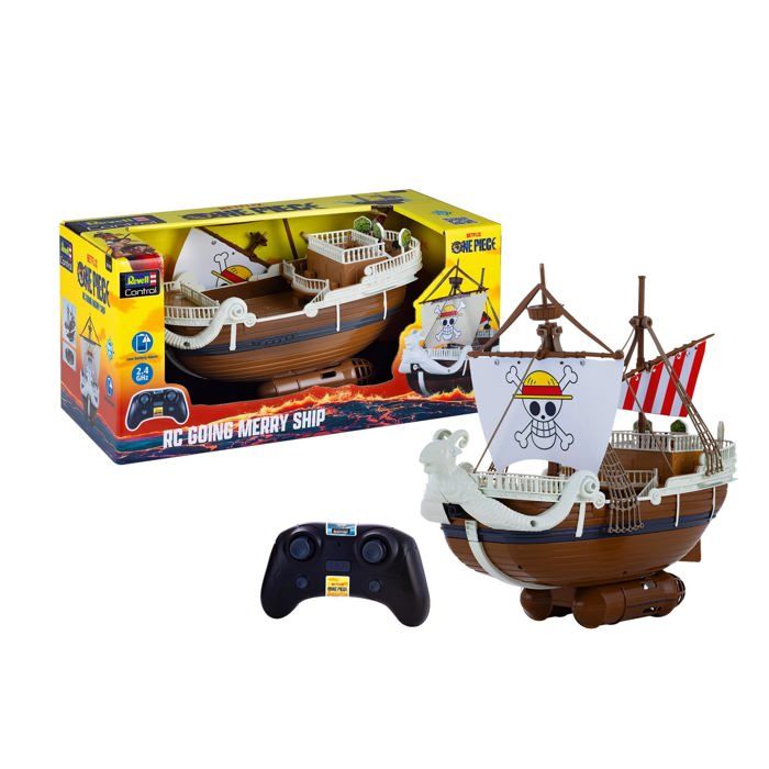 Bateau radiocommandé - Revell Control - Going Merry - One Piece - 2.4 GHz - Batterie Li-Ion - 18.5x39x22 cm