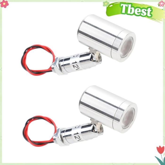 Tbest Mini projecteur LED Lot De 2 Spots Mini LED Éclairage Intérieur Accent Lumière Pour Vitrine linge ligne Lumière chaude