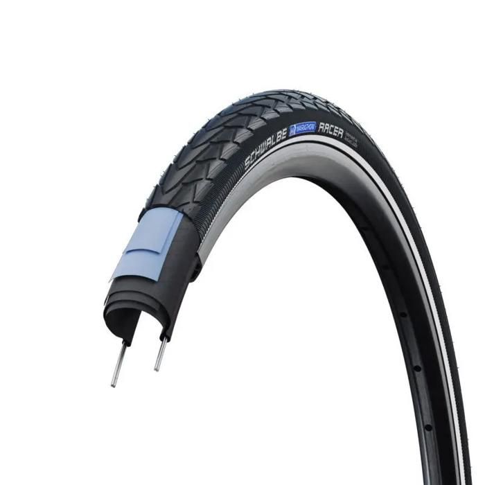 Pneu rigide - SCHWALBE - Marathon Racer HS429 - 40-622 (28x1.50) - RACEGUARD anti-crevaison - ADDIX GREEN