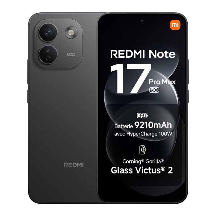 Smartphone XIAOMI Redmi Note 17 Pro Max 5G 8 Go RAM ROM - vue 4