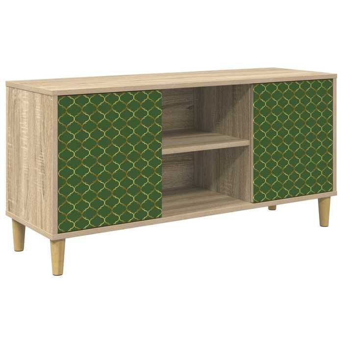 Nouveau Meuble TV GELEEN 102 x 33 x 50 cm Sonoma Bois dingénierie poids:18.6 kg_6265