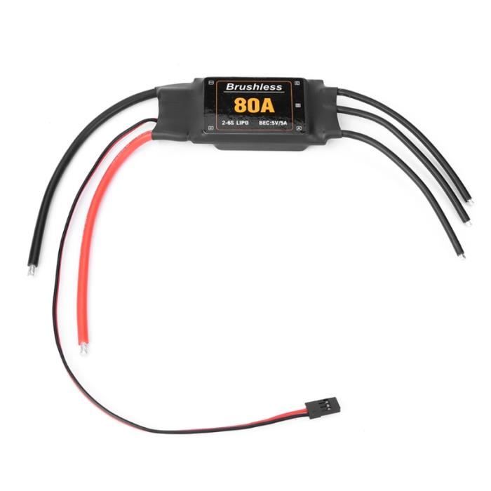 Contrôleur De Vitesse ZTW 70A 2-6S ESC – Programmable – Pour Avion/hélico RC