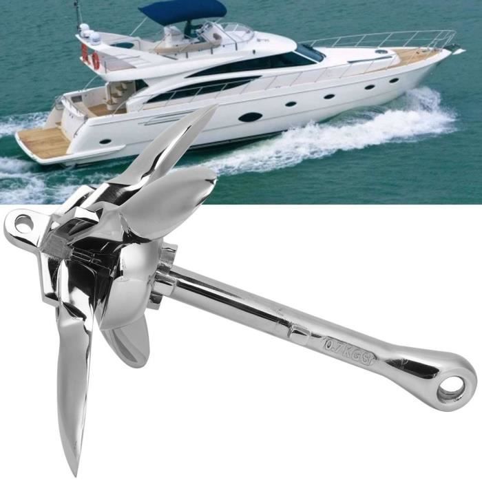 Ancre Pliante Pour Bateau - Acier Inoxydable - Pour Yacht, Bateau Pneumatique, Petit Navire - Marine