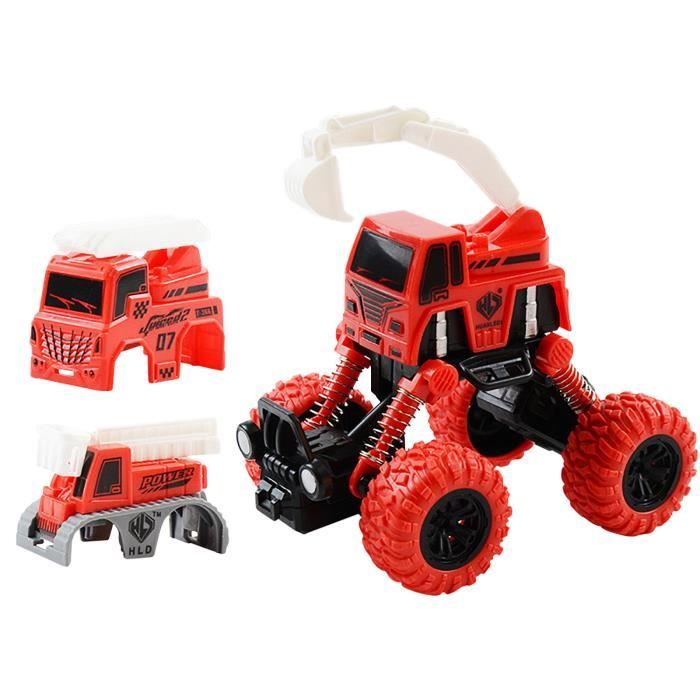 Bricolage Interchangeable Car Shell Pull Back Escalade Voiture One Change Three Simulation Vehicule Tout Terrain Enfant Jouet84 Cdiscount Jeux Jouets