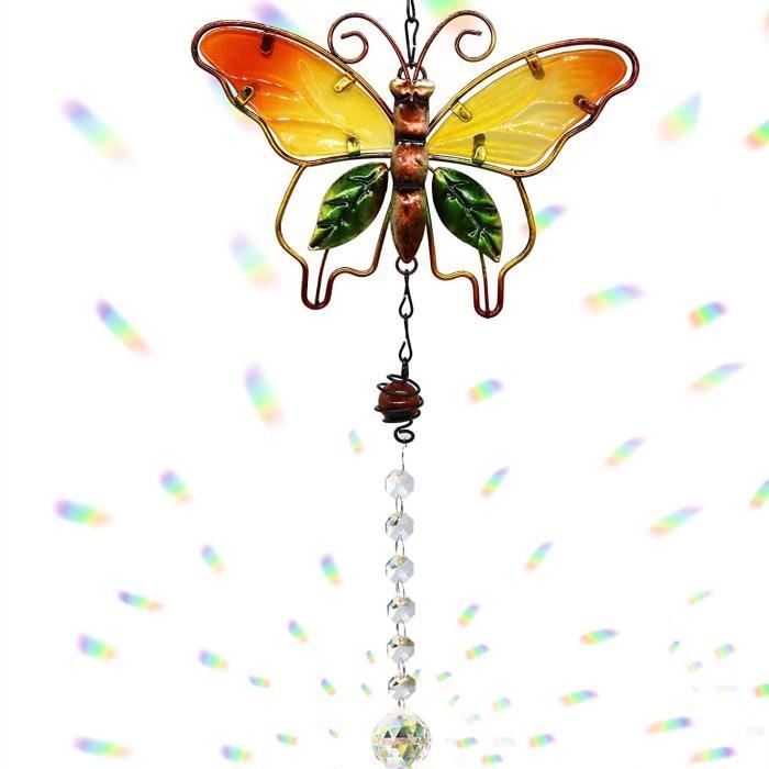 Suspension de Porte Diamond Painting 5D avec Papillon - Figured'Art