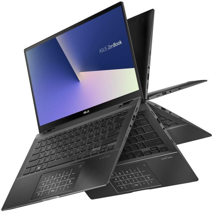 Top achat PC Portable ASUS Zenbook Flip 14 UX463FA-AI013R avec NumberPad - Intel Core i5-10210U 8 Go SSD 512 Go 14" LED Full HD Tactile Wi-Fi pas cher Top achat PC Portable ASUS Zenbook Flip 14 UX463FA-AI013R avec NumberPad - Intel Core i5-10210U 8 Go SSD 512 Go 14" LED Full HD Tactile Wi-Fi pas cher