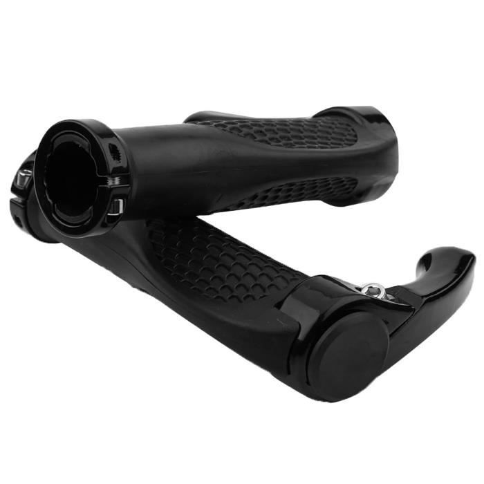 Paire De Poignées De Guidon En Caoutchouc TPR Souple - Longueur 12.5cm, Diamètre Intérieur 21mm - VTT, BMX, Route