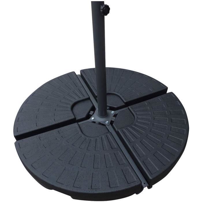 Base Parasol Portable à Visser - Ancrage Plage Jardin Sans Creuser 2.5-6.3cm