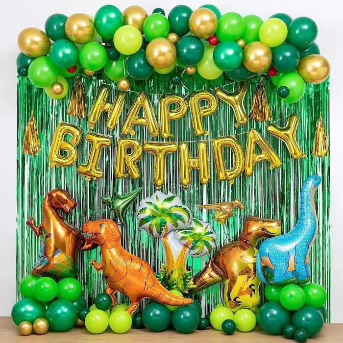 Decorations Anniversaire Dinosaure Xxl 113 Pieces Ballon Anniversaire Garcon Arche Ballon Anniversaire 463 Cdiscount Maison