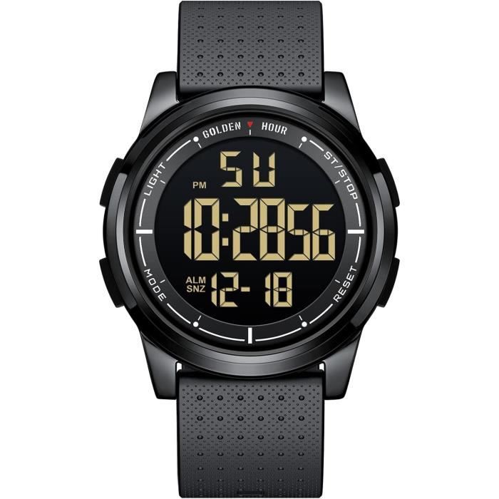 Montre digitale on sale waterproof
