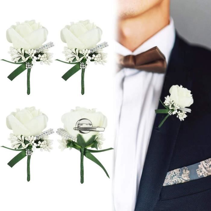 Bijoux, broche costume Rose, cérémonie de mariage - Hommes Destockage