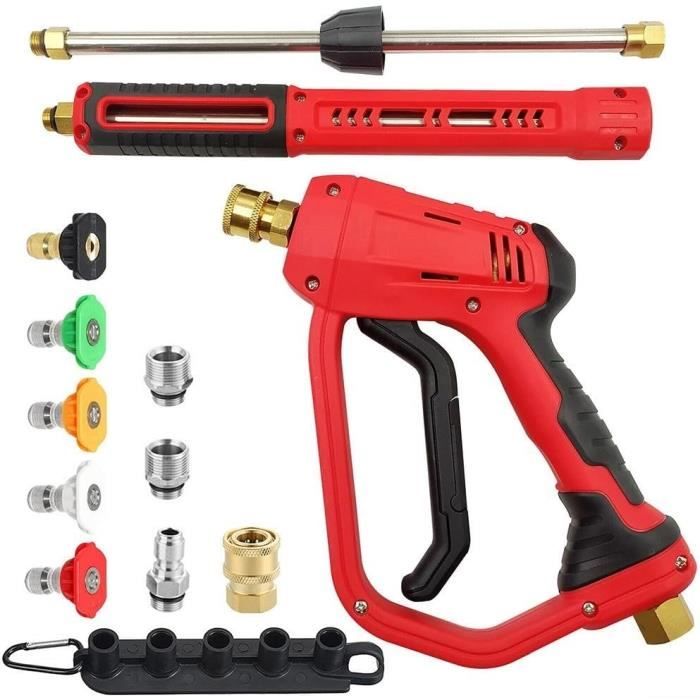 Pistolet De Lavage Haute Pression Jet Washer Accessoires Pour Karcher K2 K3 K4 K5 K6 K7 Karcher Wand Kit Dirt Lance Spray Buse De Nettoyage Reglable Car Washers Et Quick Connect Release 2100 Psi Hose 91903033