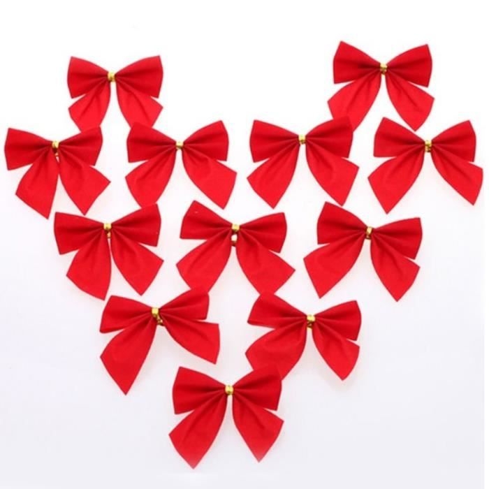 Noeud de noel rouge - Achat / Vente pas cher