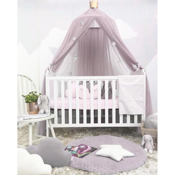 Rideau De Lit Bebe Tente Ronde Pour Berceau Suspendu Dome Moustiquaire Accessoires De Photographie H19 Cdiscount Maison