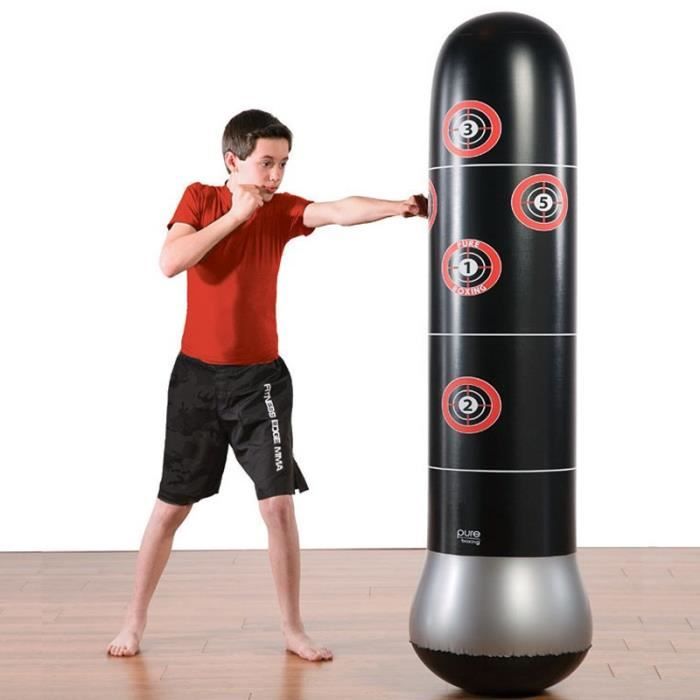 Sac De Boxe Autoportant-Boxe Gonflable De Boxe Sac De Culbuteur Pour Sac De Boxe Pour Enfant Adulte-Grand Pour Le Soulagement De La Pression 145cm La Musculation Laccessoire De D/écompression