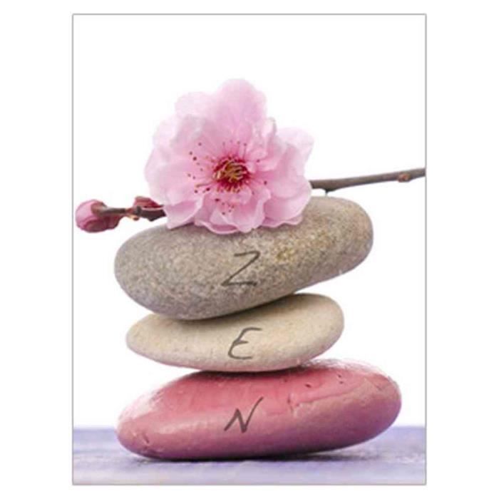 Tableau Cadre Toile Zenitude Galet Zen M3 Achat Vente Tableau Toile Toile Bois Bambou Cdiscount