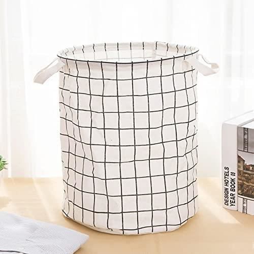 Bac à Linge Pliant Avec Roues Rieeyrslza - 65L - Tissu Oxford - Poignées - Beige