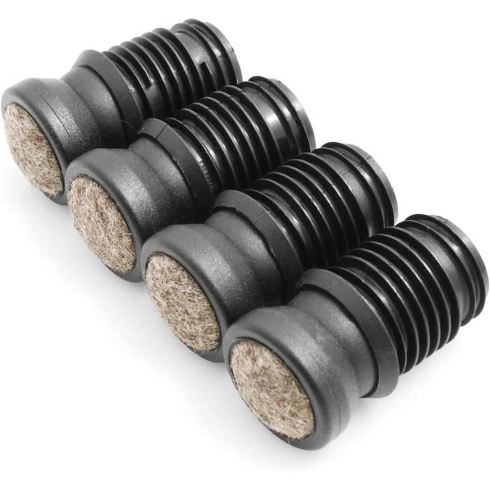 M)Protection Pied De Chaise, Patins Pour Chaises En Silicone Avec Feutre épaissi, 16 Pièces