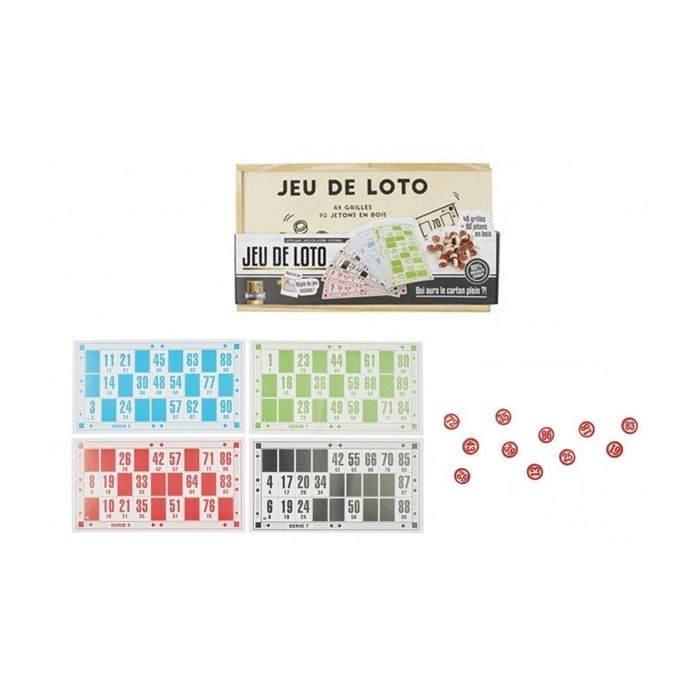 Ferriot Jeu Éducatif Loto 96 Cartes Et 90 Pions - Coffret De Société Pour Enfants Dès 3 Ans - Classique Familial