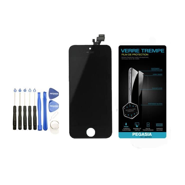 Écran LCD Pour IPhone 5 Noir - Vitre Tactile Et Chassis, Sans Outils Nécessaires, Neuf