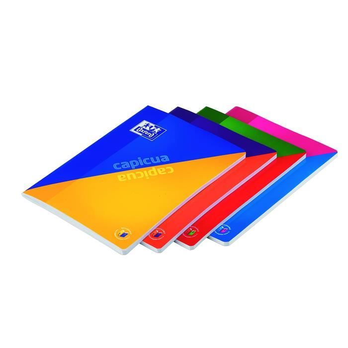 Cahiers Capicua Pack De 5 Cahiers Oxford Grapadas Couverture Souple A4 4 X 4 C M 184302 Achat Vente Cahier Cahiers Capicua Pack De Cdiscount