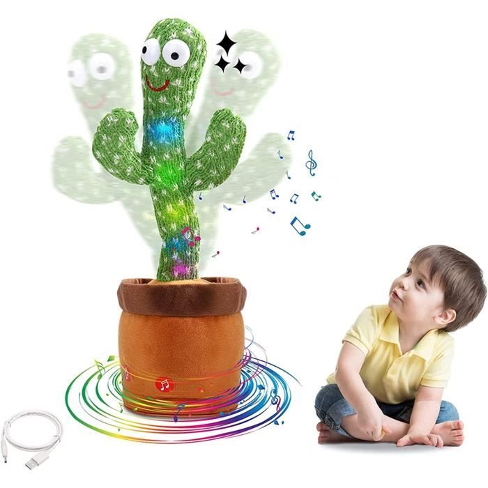 Cactus Qui Danse, Jouet en Peluche Cactus, Cactus Qui Danse et répète,  Jouet en Peluche pour Enfants, Apprendre à Parler et à Danser - Cdiscount  Jeux - Jouets