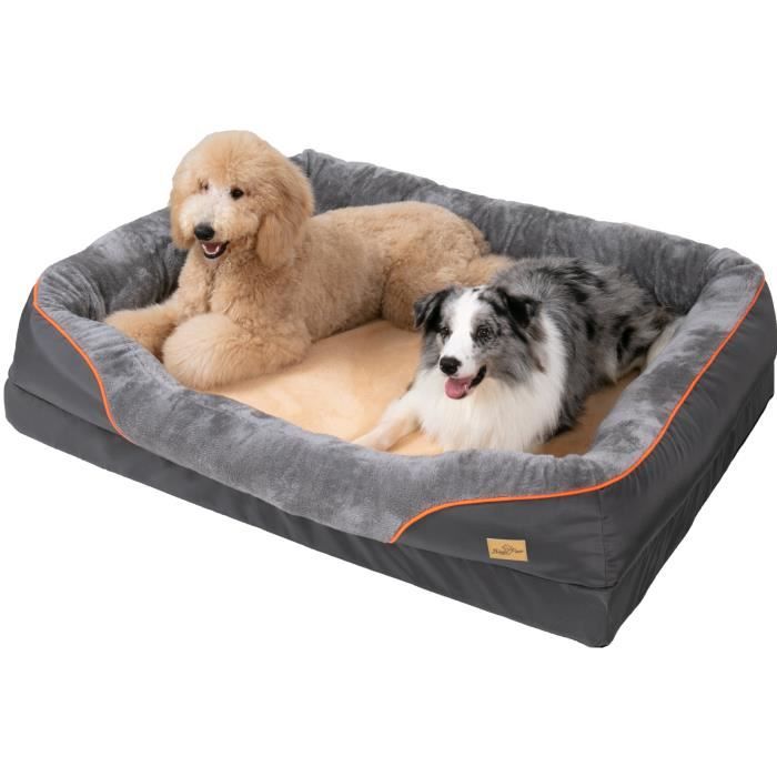 Meilleurs prix pour BingoPaw Panier Chien Dehoussable Coussin Chien Orthopédique Lit Chien Grande Taille, 135 x 100 x 33cm